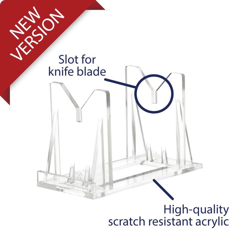 OnFireGuy 10pcs Fishing Lure Display Stands | Clear Acrylic Fishing Lure Easels | Accessories for Fishing & Decoration | 3-Piece Display Stand Measurements: 2" H x 2-5/8" W x 1-1/2" D - Image 3